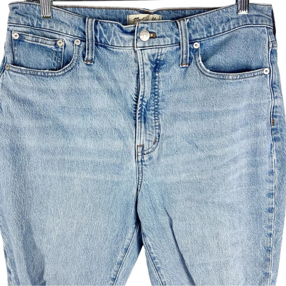 MADEWELL The Perfect Vintage Jeans Light wash distressed raw hem size 31 - Picture 6 of 8